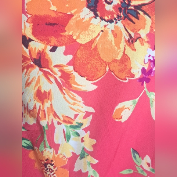 Alyx Dress Womens Pink Floral Sheath Sleeveless Zip-Up Dress Sz 12 #New - Picture 5 of 9